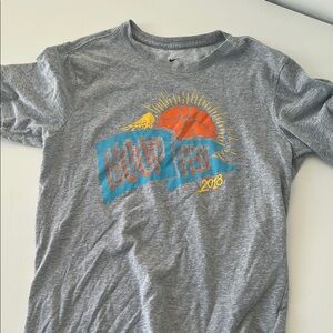 Nike Gray and Blue Adventure Tee